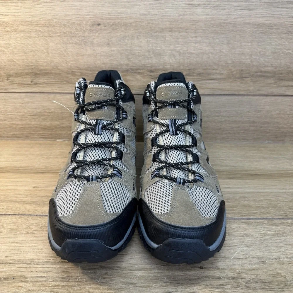 Hi-Tec Mens Ht Ravus Mid Hiking Ankle Boots US 13 EU 46 Taupe Waterproof NWOB